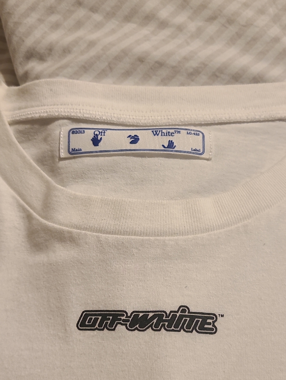 Off-White White Short Sleeve Logo Tee